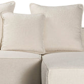 Sharon Cream Upholstery Chaise Sectional